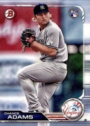 2019 Bowman Base Set Chance Adams #69 card
