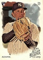 2019 Topps Allen & Ginter Base Set Chance Adams #205 card