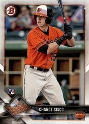 2018 Bowman Base Set Chance Sisco #12 card