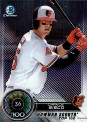 2018 Bowman Scouts Top 100 Chance Sisco #BTP-36 card