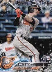 2018 Topps Holiday Base Set Chance Sisco #HMW167 card