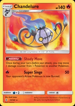 Guardians Rising Chandelure #13 card