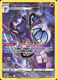 Lost Origin Trainer Gallery Chandelure #TG04 card