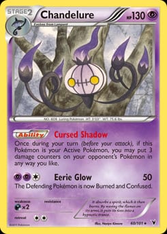 Noble Victories Chandelure #60 card