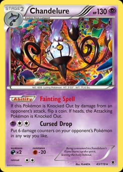 Phantom Forces Chandelure #43 card