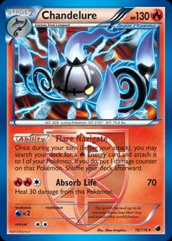Plasma Freeze Chandelure #16 card