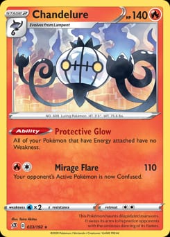 Rebel Clash Chandelure #33 card