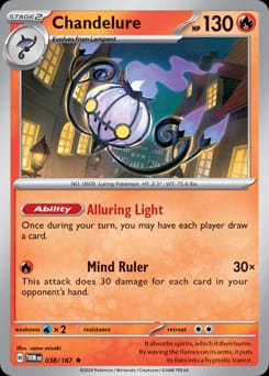 2024 Twilight Masquerade Chandelure #38 card