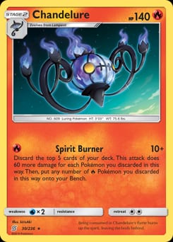 Unified Minds Chandelure #30 card