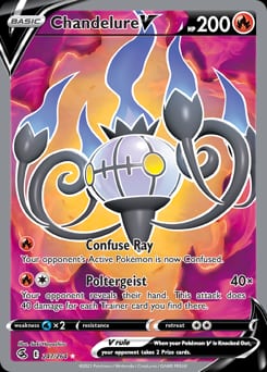 Fusion Strike Chandelure V #247 card