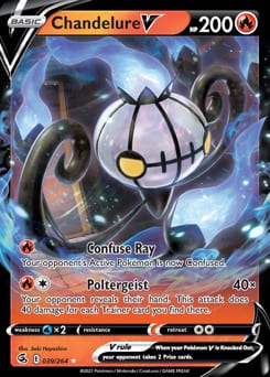 Fusion Strike Chandelure V #39 card