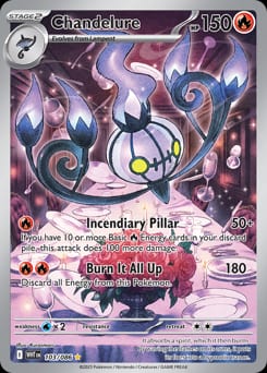 2025 White Flare Chandelure #103 card