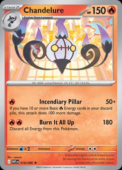 White Flare Chandelure #18 card