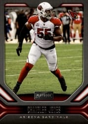 2019 Panini Playbook Base Set Chandler Jones #92 card
