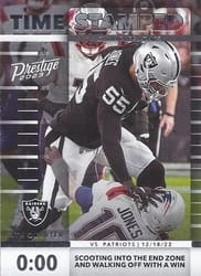 2023 Panini Prestige Time Stamped Chandler Jones #1 card