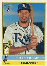 2025 Topps Heritage Base Set Chandler Simpson #519b card