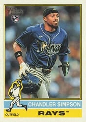 2025 Topps Heritage Base Set Chandler Simpson #519c card