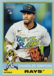 2025 Topps Heritage Base Set Chandler Simpson #519e card