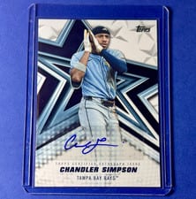 2025 Topps Update Baseball Stars Autographs Chandler Simpson #BSAU-CSI card