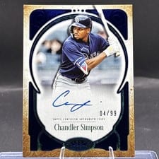2026 Topps Tier One Prime Performers Autographs Chandler Simpson #PPA-CSI card