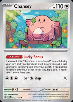 151 Chansey #113 card