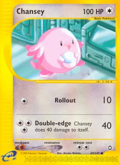 Aquapolis Chansey #69 card