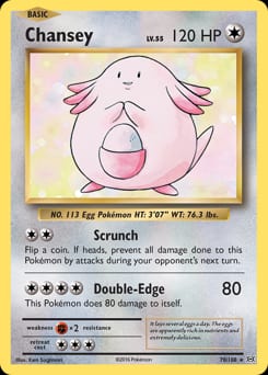 2016 Evolutions Chansey #70 card