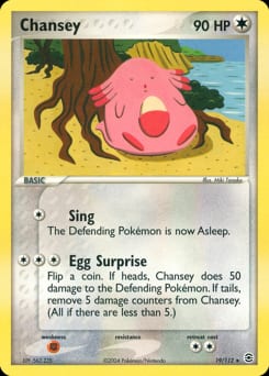 2004 FireRed & LeafGreen Chansey #19 card