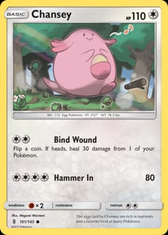 2017 Guardians Rising Chansey #101 card
