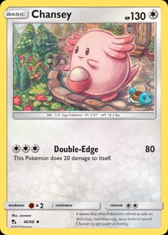 2019 Hidden Fates Chansey #46 card