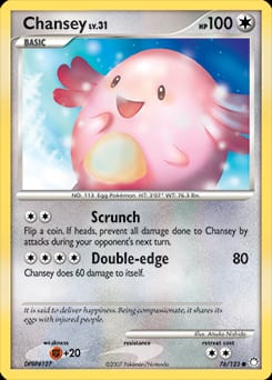 2007 Mysterious Treasures Chansey #76 card