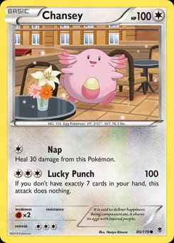 2014 Phantom Forces Chansey #80 card