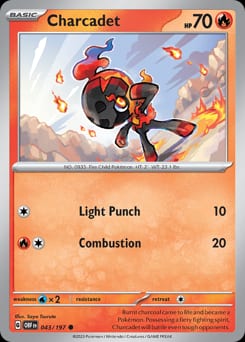 Obsidian Flames Charcadet #43 card
