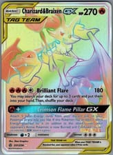 2019 Cosmic Eclipse Charizard & Braixen-GX #251 card