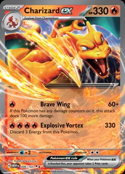 2023 151 Charizard ex #6 card