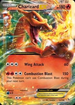 2014 Flashfire Charizard-EX #12 card
