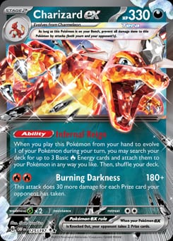 2023 Obsidian Flames Charizard ex #125 card