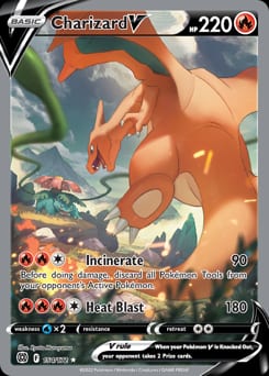 Brilliant Stars Charizard V #154 card