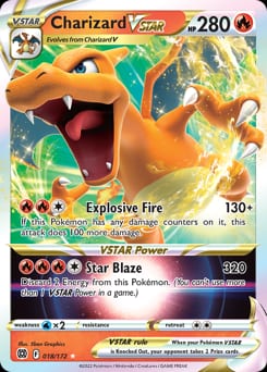 Brilliant Stars Charizard VSTAR #18 card