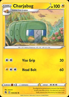 Fusion Strike Charjabug #100 card
