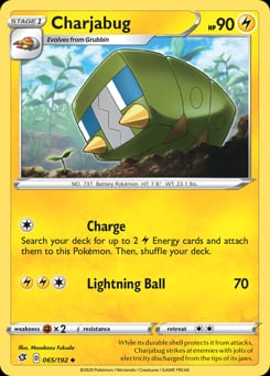 Rebel Clash Charjabug #65 card