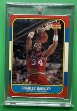 1986 Fleer Charles Barkley #7 card