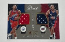 2020-21 Panini Select Duet Selections Memorabilia Charles Barkley #DS-CHA card