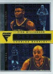 2020-21 Panini Flux Deja Vu Charles Barkley / Zion Williamson #1 card