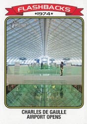 2023 Topps Heritage News Flashbacks Charles de Gaulle Airport Opens #NF-5 card