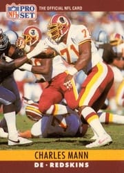 1990 Pro Set Base Set Charles Mann #325 card