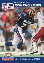 1990 Pro Set Base Set Charles Mann #402 card