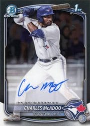 2025 Bowman Chrome Prospects Autographs Charles McAdoo #CPA-CMA card