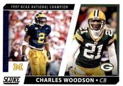2021 Score Collegiate Champions Charles Woodson #CC7 card