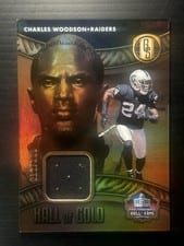 2022 Panini Gold Standard Hall of Gold Threads Charles Woodson #HOG-CWO card